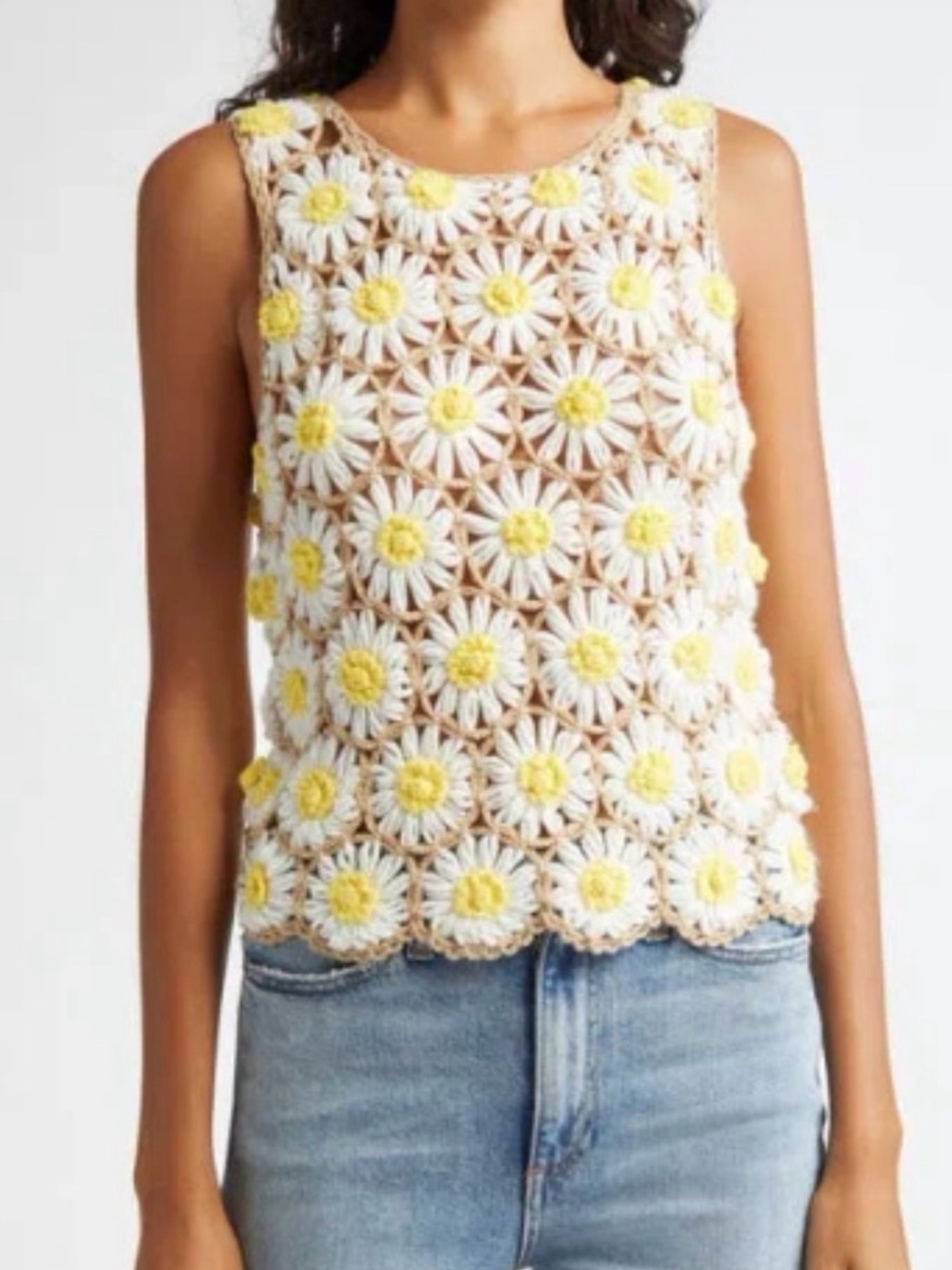 Alice + Olivia Reva Crochet Top